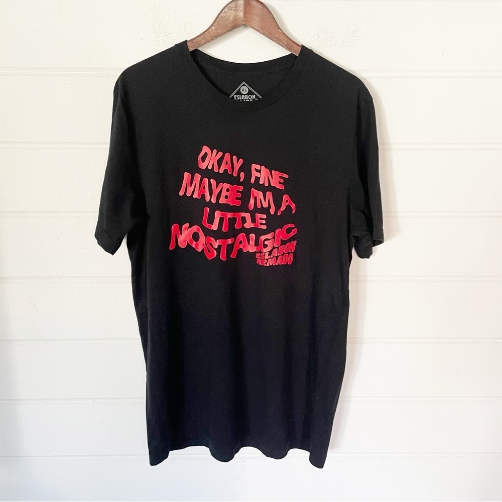 EUC Eslabon Armado Men’s Black Short Sleeve Printed Tee T-shirt Size XL